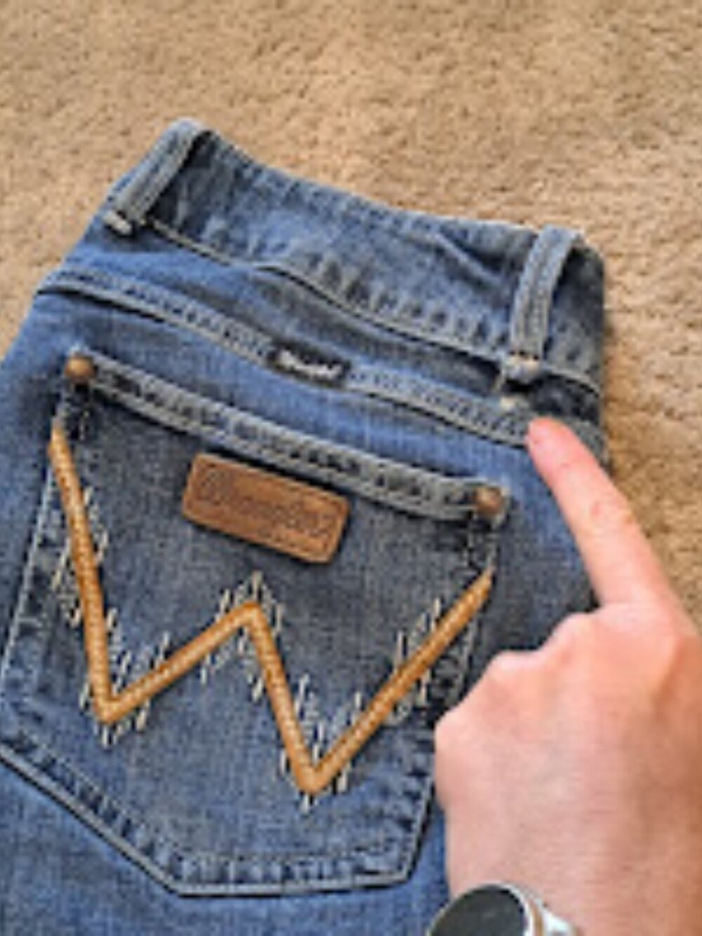 Wrangler syears Women's blue boot cut jeans size 11x32 western cowgirl - Picture 4 of 8